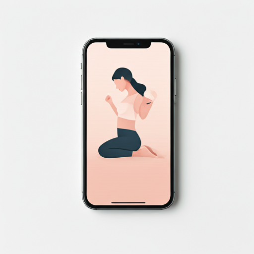 Smartphone showing custom branded fitness application