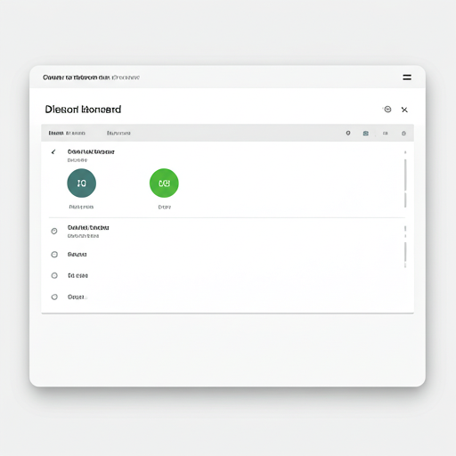 Modern gym dashboard on a digital tablet screen
